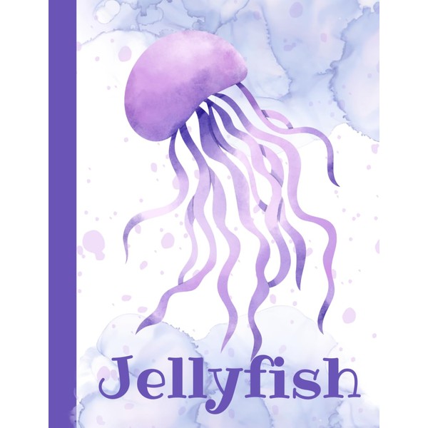 Cute Jellyfish Watercolor Animal Lover Journal Notebook: | Diary for