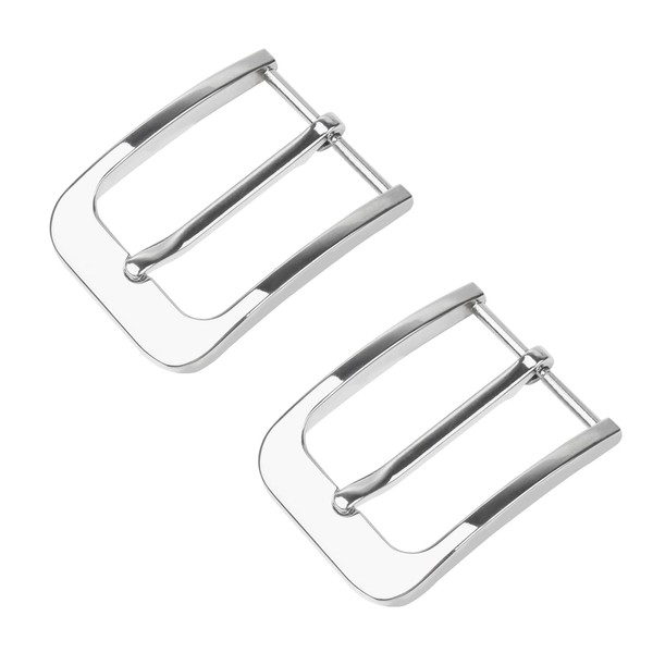 Andux Square Belt Buckle Metal 2PCS PDTK-01(Silver)