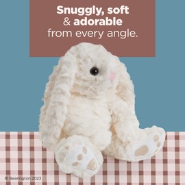 Bearington Bunny Rabbit Stuffed Animal, Creamy, 10 inches