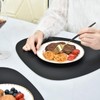 JTX Leather Placemats for Round Table, Place Mats Heat-Resistant Non-Slip