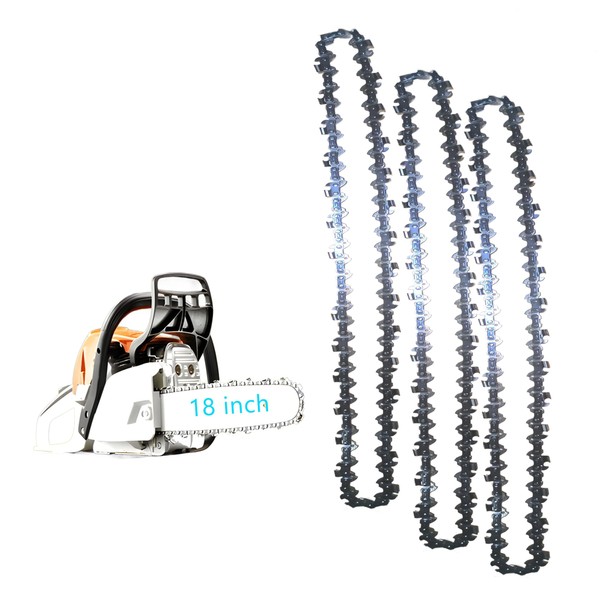 Nyrapag 18 Inch Chainsaw Chain 3/8" LP Pitch, 050" Gauge,