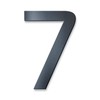 Metzler House Number in Anthracite RAL 7016, Fine Structure Powder-Coated
