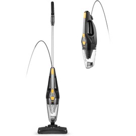 Eureka Blaze Stick Vacuum Cleaner, Powerful Suction 3-in-1 Small Handheld Vac with Filter for Hard Floor Lightweight Upright Home Pet Hair, Dark Black