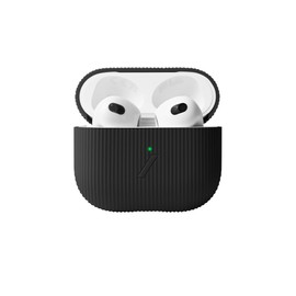 Native Union Curve Case for AirPods (3rd Gen) – Sleek Textured Silicone Case – Compatible with Qi Wireless Charging – for AirPods (Slate)