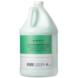 Ginger Lily Farms Club & Fitness Soothing Butter Lotion for Dry Skin, 100% Vegan & Cruelty-Free, Aloe Vera Scent, 1 Gallon (128 fl oz) Refill