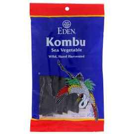 Eden Foods Kombu Sea Vegetable, Low Sodium, Fat Free, Gluten Free & Non-GMO, 2.1 Oz (Pack of 6)