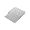Oval Multimedia Cassette Tape Storage Standard Plastic Case 1 Clear