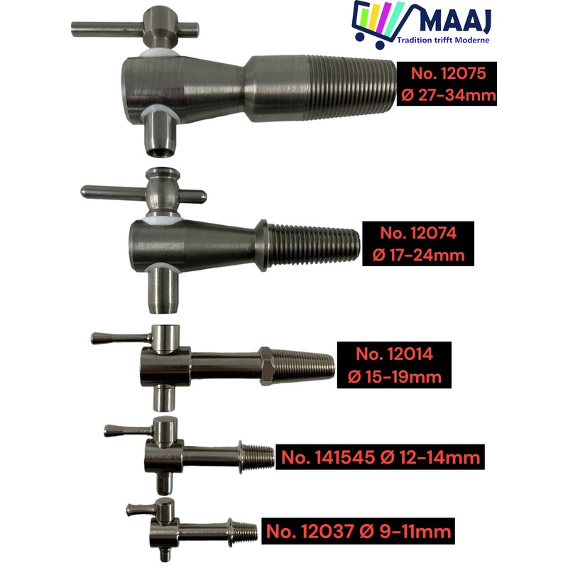 MAAJ Metal Tap Stainless Steel Rust-Free for Wine Barrels in