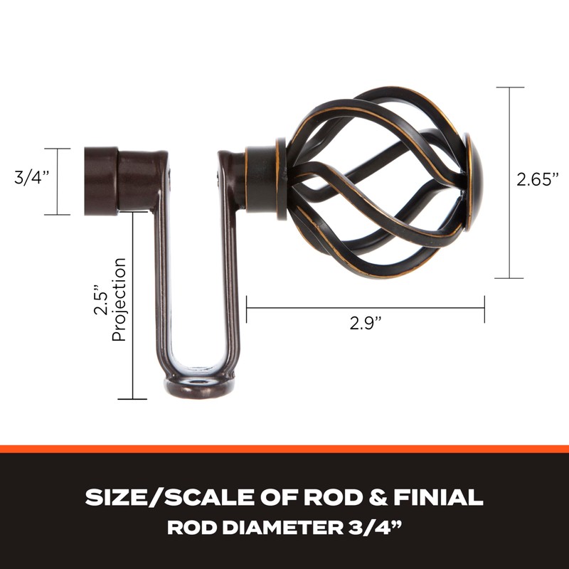 Sun Zero SN45043 Cage Open Work Ball End Blackout Room