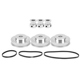 Walfront 20Tooth / 60T Synchronous Wheel and 3 Piece Timing Belt for Maximum Durability + 2GT-200/280/400/mm Timing Belt, Default