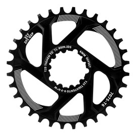 Bike 32T Single Speed Chainring 6mm Offset Direct Mount Narrow Wide Aluminum Chainwheel for SARM GXPBlack