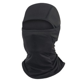 Wild Scene Balaclava Face Mask, UV Protection, UPF 50+, Sun Protection, Breathable, Thin Mesh, Sweat Absorbent, Quick Drying, Stretch, Inner Cap, Unisex, Jet Ski, Biking, Cycling, Airsoft Climbing, Black