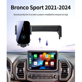 Wireless Charger Car Phone Holder for Ford Bronco Sport 2021-2024,8" Screen
