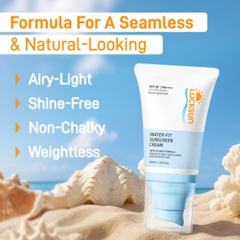 Face Sunscreen SPF 50+ Sun Cream High Protection Against UVA & UVB Suncream With Hyaluronic Acid, Centella Sunscreen for All Skin Types