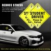 Ohleats 2PCS Student Driver Sticker for Car Window, 5"x5" Please