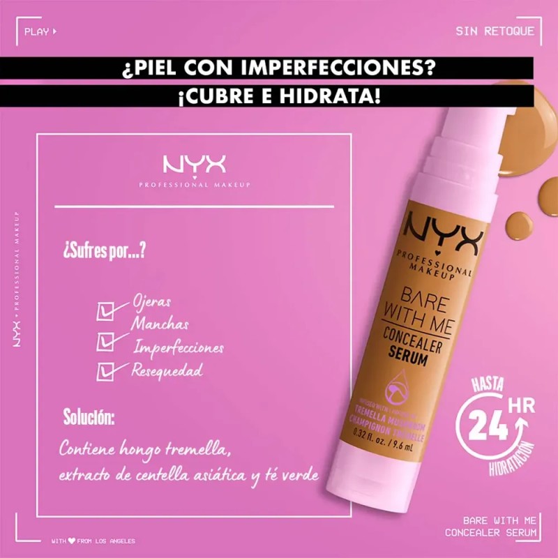 NYX PMU Bare With Me Suero Corrector 9.6ml