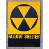 ORIGINAL U.S. Civil Defense Fallout Shelter Sign - New Old