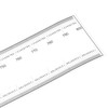 PATIKIL Film Flexible Ruler 80cm 0.1mm Scale with R Angle