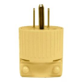 Volteck Clavija Plastica Aterrizada Voltech 46205 Color Amarillo