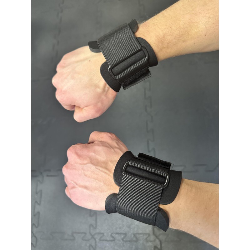 MuscleForge Lifting Straps with Hooks for Strength Training, Powerlifting, Weightlifting,
