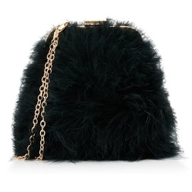 NAEMI Women's Evening Bag Clutch Bag, black