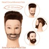 Mannequin Head Human Hair, Brown Hair, Barber Mannequin Head Male,