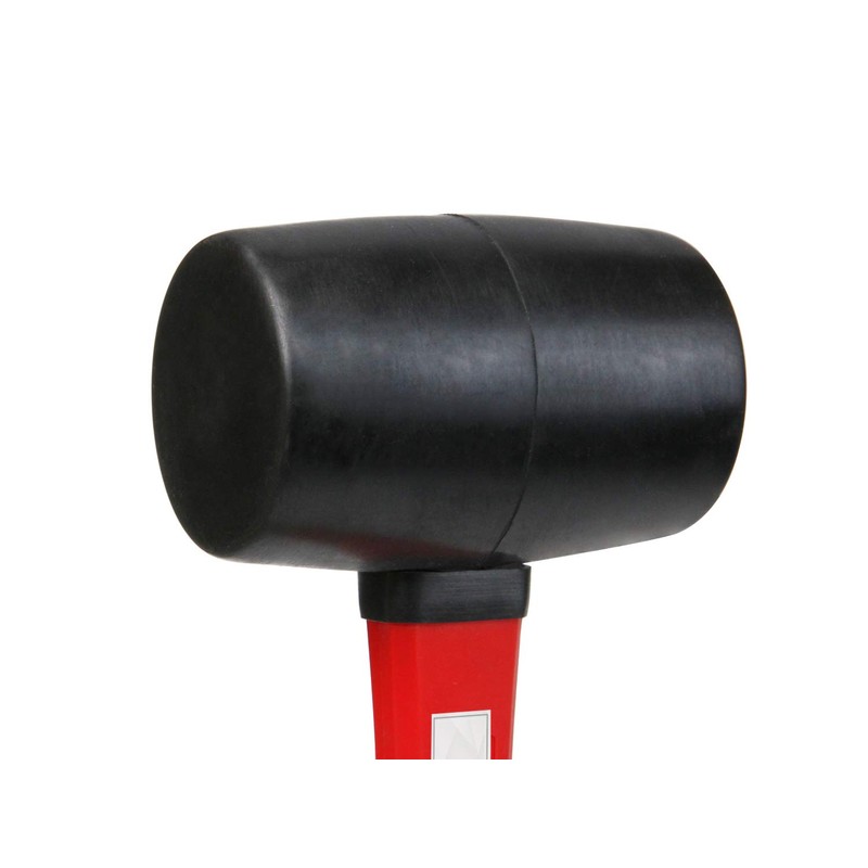 YIYITOOLS YY-2-005 Rubber Mallet Hammer With fiberglass Handle–16-oz, black