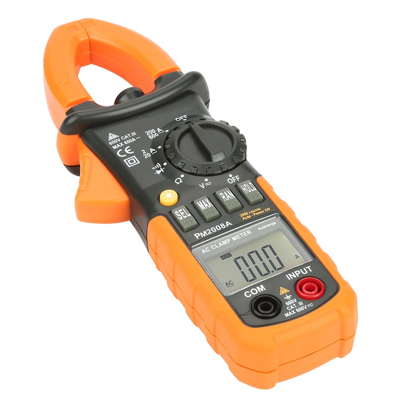 PEAKMETER PM2008A Handheld Digital LCD Clamp Meter AC/DC Voltage Diagnostic