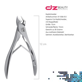 Superior Cut Toenail Clippers for Thick or Ingrown Nails Made of Rustproof Stainless Steel (Superior Cut Head Cutter)