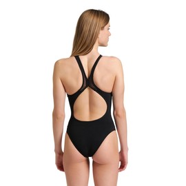 ARENA Women's Standard Feel Mesh Panel Swim Pro Back Swimsuit, Black