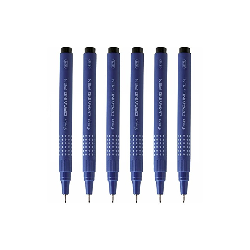 Pilot Set of 6 Felt Tip Pens Drawing Pen 08