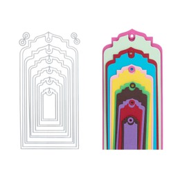 Stanzenshop Cutting Template: Tags with Edge - Perfect your craft projects with our high-quality and precise cutting template. Effortless, clean cuts guarantee you a