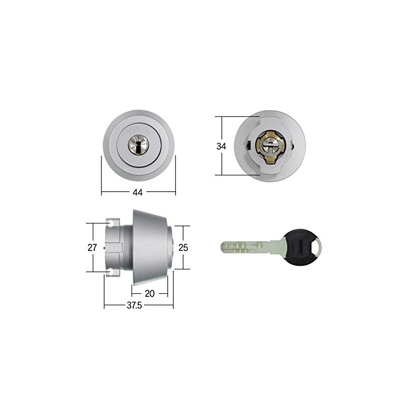 iNAHO TIERKEY TC-LA Gold 3 Keys