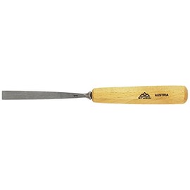 Stubai 557112 Wood Carving Chisel Type 1 Polished, Silver/Beige, 12 mm