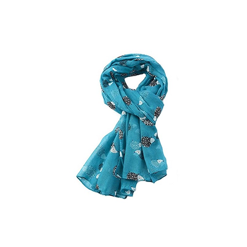 LilyRosa® Hedgehog Scarf Grey Mustard Olive Turquoise Soft Ladies Wrap