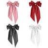 Pack of 4 Bow Hair Clips, Large Bow Hair Clips,