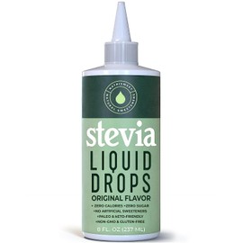 NatriSweet Stevia Liquid Drops, 8 Fl oz, 1823 Servings, Pure Concentrated Drops with Zero Calories & Zero Carbs, Delicious Sugar Substitute Great for Keto & Paleo Diets, by Natrisweet