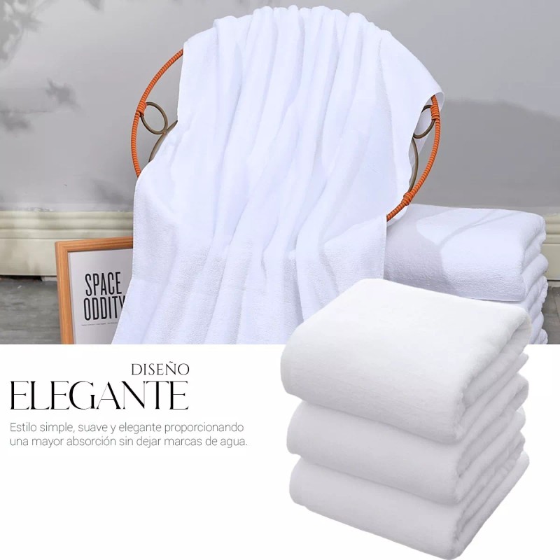 Shendy Vendy Toalla De Baño Grande Completo 100% Algodón Suave