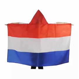 AZ FLAG - Netherlands Flag - 150 x 90 cm - 100% Polyester Cape Holland Flag with Integrated Sleeves - High Quality Body Flag - 80 g
