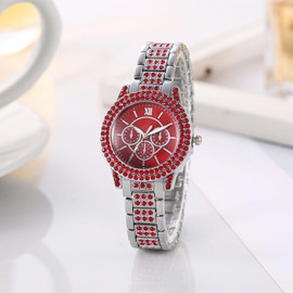Weicam 7 Pcs Women Simple Crystal Roman Numerals Scale Dial Analog Quartz Wrist Watches Wholesale Watches