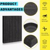 DRENIS Black Customizable Polyethylene Foam Sheets,4PACK 12 x 16 x