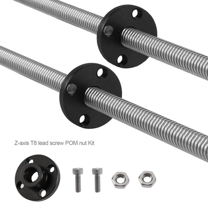 eMagTech 2 x 3D Printer Z Axis Trapezoidal Motor Screw