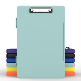 Juvealoe Legal Size Clipboard with Storage, High Capacity 8.5 x 14 Clip Board for Lawers, Folio & Side-Opening, Size 15 x 10 x 1.2 in, Green