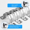 Generic Stainless Steel Pipe Strap Clamps, 16mm, U-Shaped Saddle Clamps