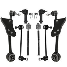 Detroit Axle - Front Lower Forward Control Arms w/Ball Joints Sway Bar Links Outer Inner Tie Rod Ends Replacement for 2015-2019 Ford Mustang 5.0L 2.3L