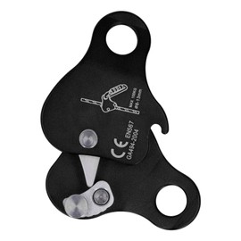 Climbing Rope Grab Aluminum Alloy Self Locking 8‑13mm Climbing Rope Grab Stopper for Outdoor Climbing Mountaineering Black