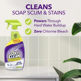 OxiClean Bathroom Cleaner 32oz Shower Tub Tile Stain Remover Spray