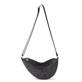 Sakroots Tess Sling in Eco Twill, Adjustable Crossbody Strap, Black Spirit Desert