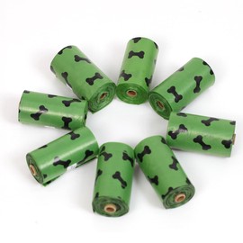 Dog Poo Bags, 100% Leak- Proof and Extra Thick Waste Bag Refill Rolls For Dogs, Lavender Scented, Ecofriendly bags, biodegradable dog poop bags, 270 Count : GREEN Colour Bags