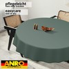 ANRO Oilcloth Tablecloth, Washable, Oilcloth, Garden Tablecloth, Outdoor, Indoor, Round,